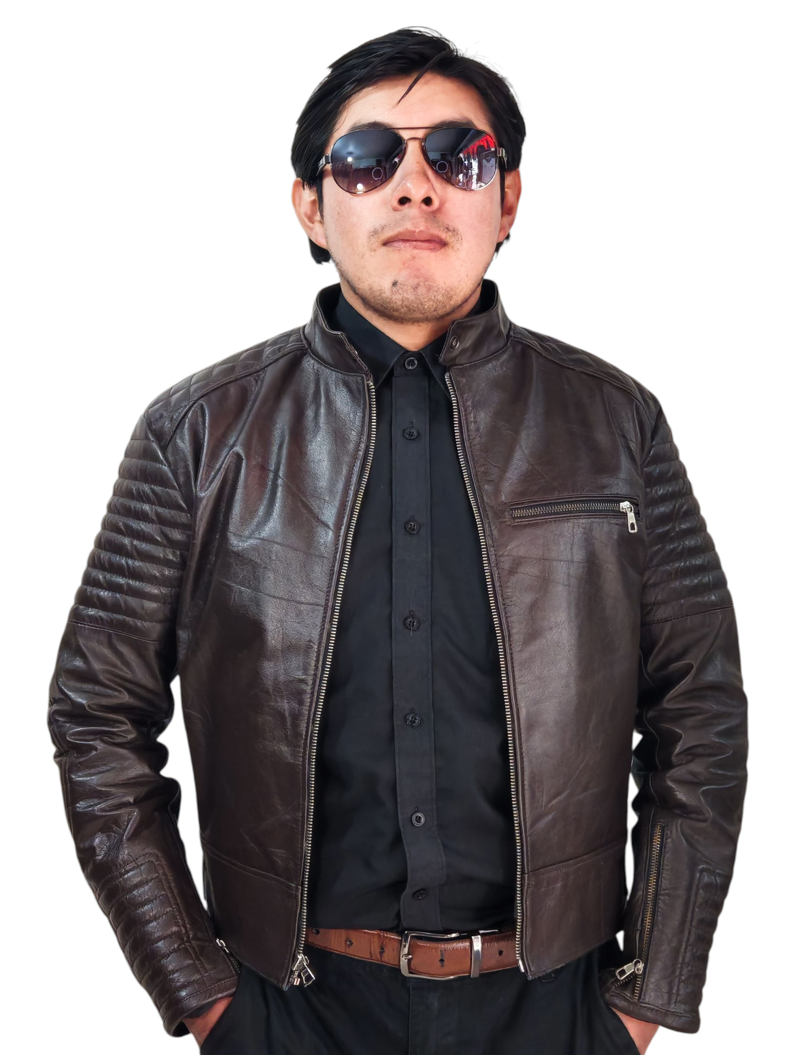 Cadete Motociclista Marrón