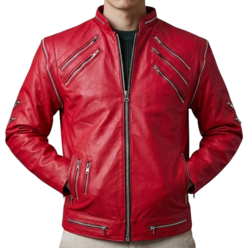 Casaca Biker Roja