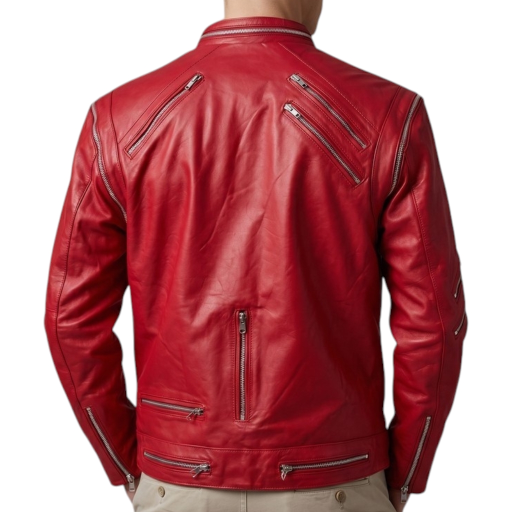 Casaca Biker Roja