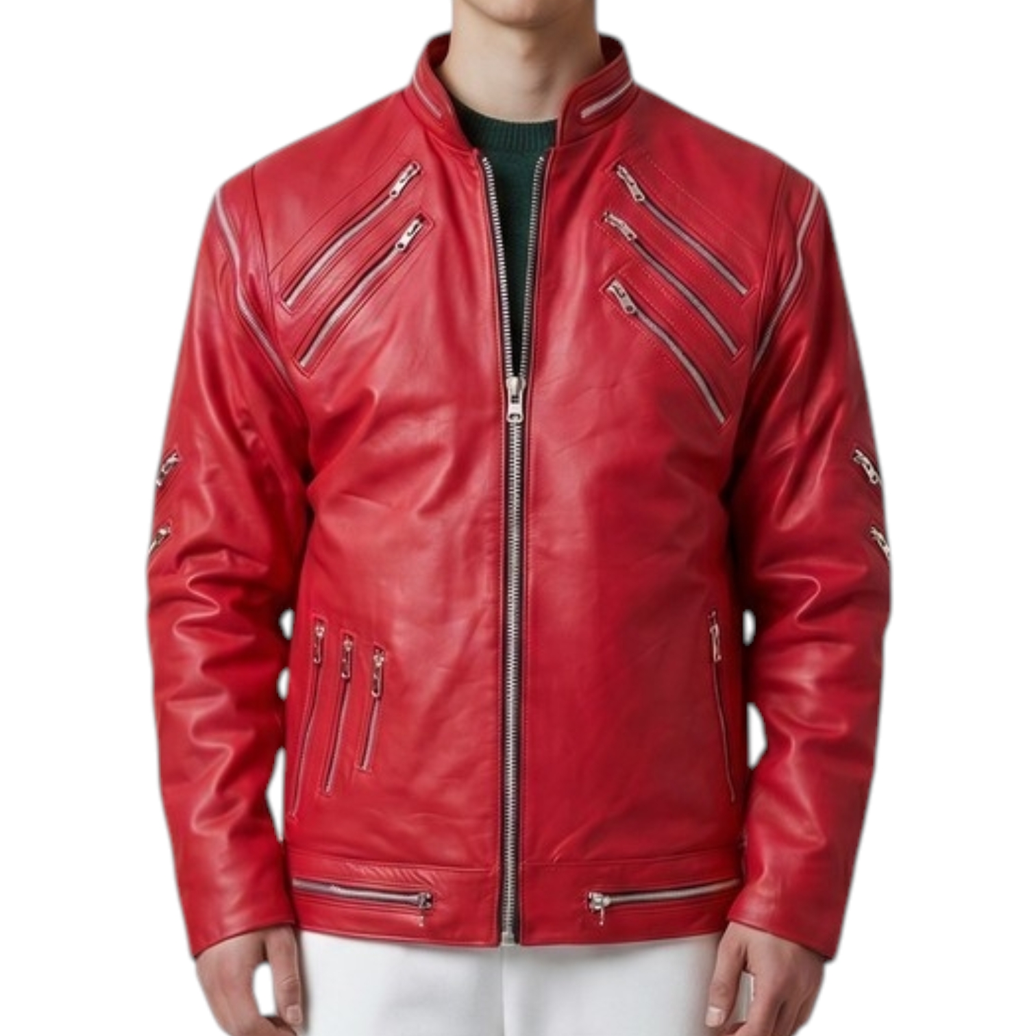 Casaca Biker Roja