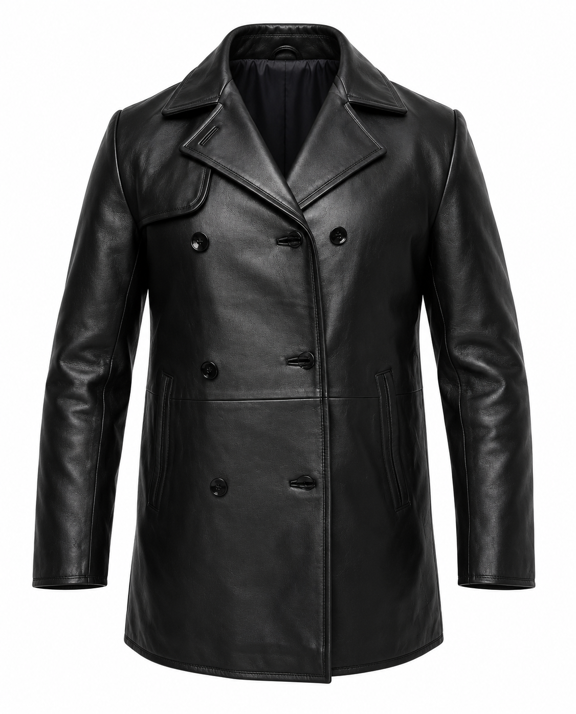 Casaca Peacoat – Cuero Genuino de Res