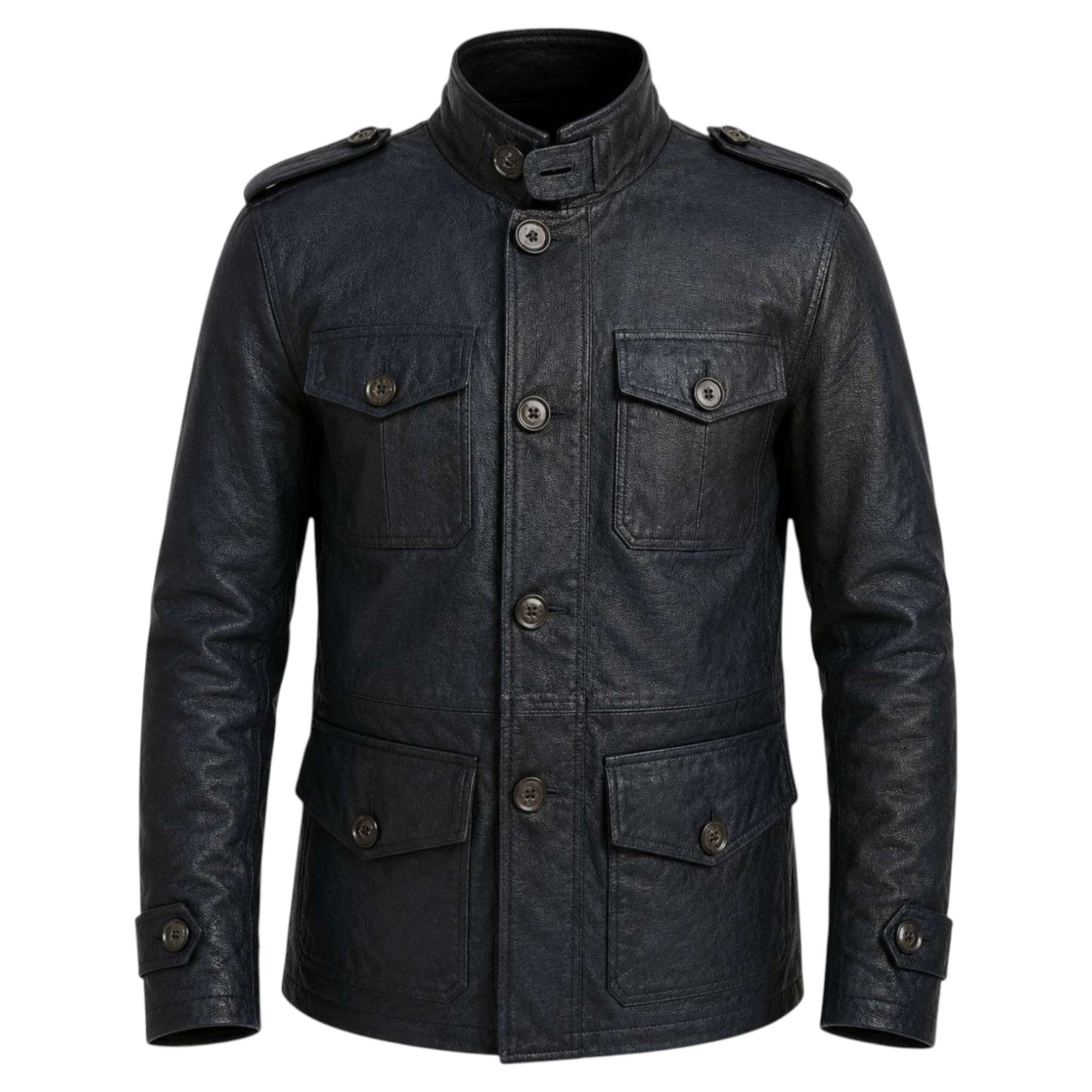 Casaca de Cuero de Segunda Mano – Estilo Field Jacket